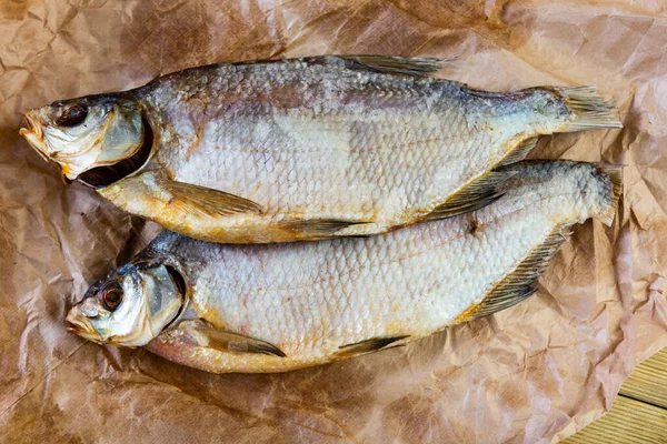 Delicious Salted Dried Bream Laid Out Nicely Snack — Stock Photo, Image
