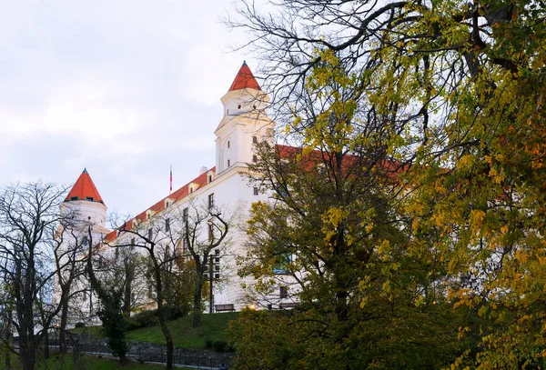 Vue Historique Château Bratislava Point Repère Capitale Slovaque — Photo