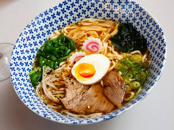 Japanese Dish Traditional Veal Ramen High Quality Photo — Stock Photo, Image