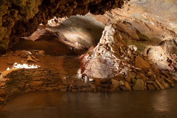 Formaciones Dentro Las Cuevas Koneprusy República Checa — Foto de Stock