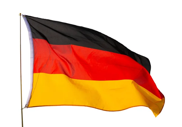 Fekete Piros Arany Trikolor Bundesflagge Erős Egyesült Demokratikus Németország Eszméjének — Stock Fotó