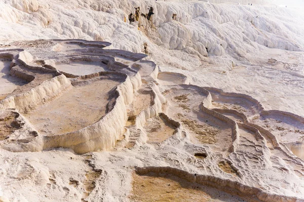 Pamukkale Travertines Pools Terraces Carbonate Minerals Ancient Hierapolis Turkey — Stock Photo, Image
