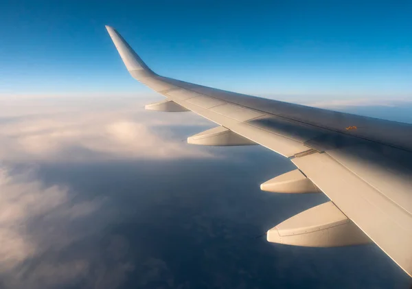 View Window Plane Wing Airliner — Stock Photo, Image