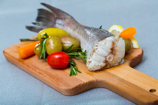 Cod Baked Rustic Style Recipe Better Take Cod Tail 250 — Stock Photo, Image