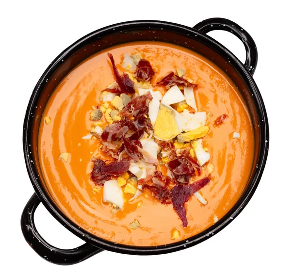 Restaurant Serves Dish Spanish Cuisine Salmorejo Cordoba Soup Hearty Addition — Stock Photo, Image