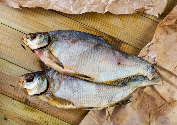 Fragrant Fish Dried Cured Bream Served Snacks Beer — Stock Photo, Image