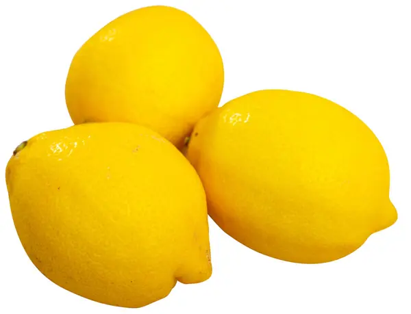 Fruits Sour Juicy Lemon Served Cafe Isolated White Background — Stock Photo, Image