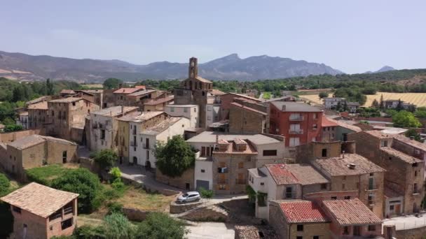 Figuerola Dorcau Pallars Jussa Catalonia Spain의 마을의 — 비디오