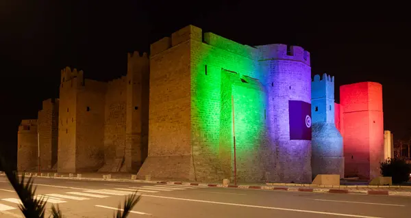 Stock image The oldest Ribat being the most prominent monument of the city of Monastir, Tunisia