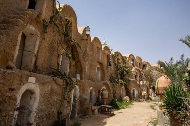 Historical construction of Ksar Medenine - manifestation of Berber architecture in Tunisia clipart