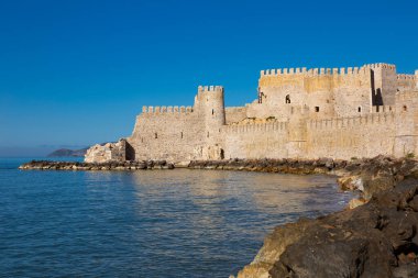 Mamure Kalesi castle in Anamur at sunny day. Turkey clipart