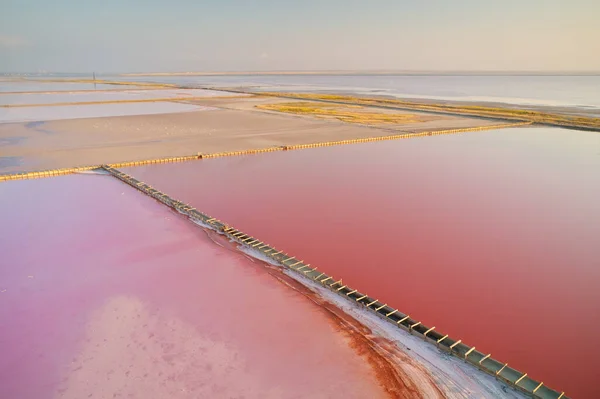 Deniz Tuzu Gölü Eşsiz Doğa Bileşimi — Stok fotoğraf