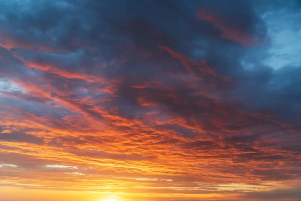 Красное Небо Закате Красочные Облака Состав Природы — стоковое фото