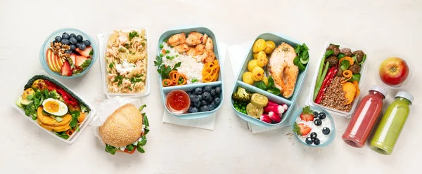 Zdravé Jídlo Hubnutí Dietní Plán Denně Připraven Menu Pozadí Organické — Stock fotografie