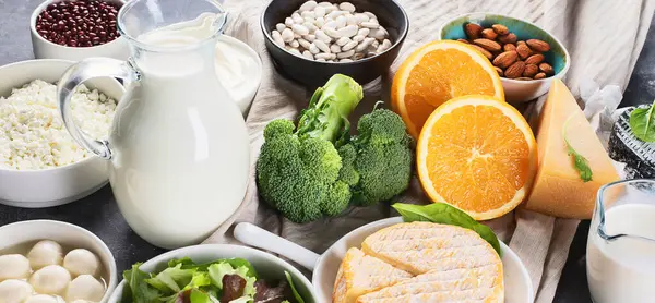 Kalsiyum açısından zengin gıdalar. Sağlıklı beslenme