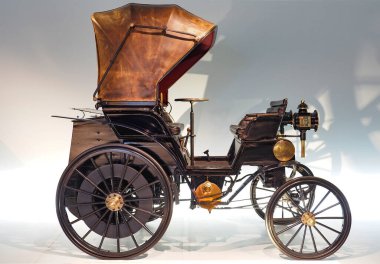 Stuttgart, Almanya - 29 Ekim 2022: 1896 Benz 