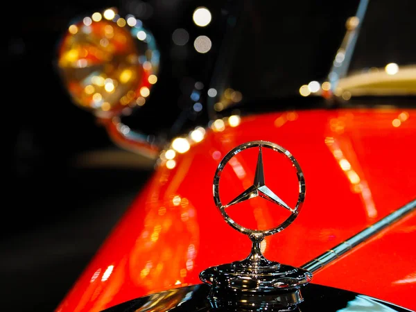 Stuttgart Almanya Ekim 2022 Mercedes Logosu Mercedes Benz Müzesi Ndeki — Stok fotoğraf