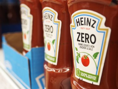 In this photo illustration,   Heinz Zero sauce on a shelf in a store
