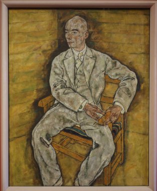 Victor Ritter von Bauer, oil on canvas, 1918. Creator: Egon Schiele, Tulln 1890 - 1918 Vienna