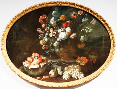 Flowers and Fruit, oil on canvas, circa 1712. Creator: Franz Werner Tamm, Hamburg 1658 - 1724 Vienna