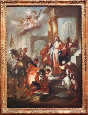 Christ and Capernaum,  oil on canvas, circa 1750 / 1755. Creatorr: Paul Troger, Welsberg 1698 - 1762 Vienna