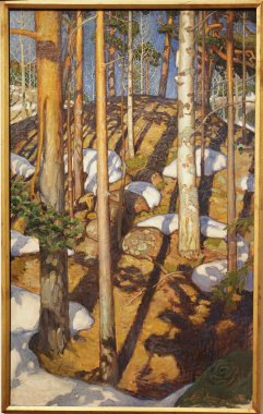 Early spring, oil on canvas, circa 1900. Creator: Akseli Gallen-kallela, Pari 1865 - 1931 Stockhoml