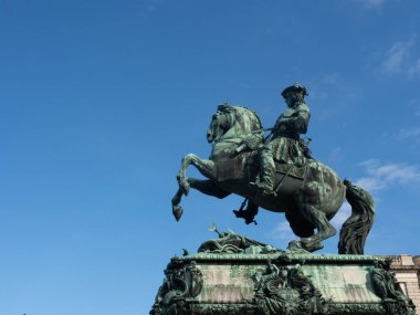 Teschen Dükü Avusturya Arşidükü Karl 'ın heykeli