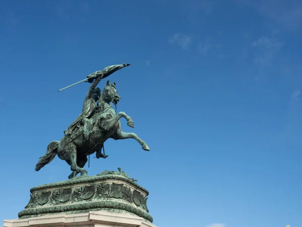 Posąg Arcyksięcia Austrii Karla Księcia Cieszyńskiego — Zdjęcie stockowe