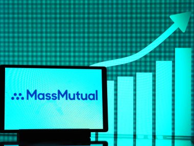 Almanya - 4 Mart 2024: Bu resimde, Massachusetts Mutual Life Insurance Company (MassMutual) logosu bir tablette sergileniyor