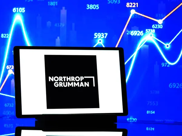 Німеччина Березня 2024 Цій Фотографії Зображений Логотип Корпорації Northrop Grumman Ліцензійні Стокові Зображення