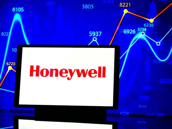 Німеччина Березня 2024 Цій Фотографії Зображений Логотип Honeywell Honeywell International Стокова Картинка
