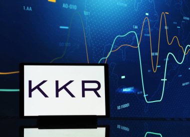 Almanya - 27 Temmuz 2024: Bu resimde, Kohlberg Kravis Roberts & Co. logosu olarak da bilinen KKR & Co. Inc..