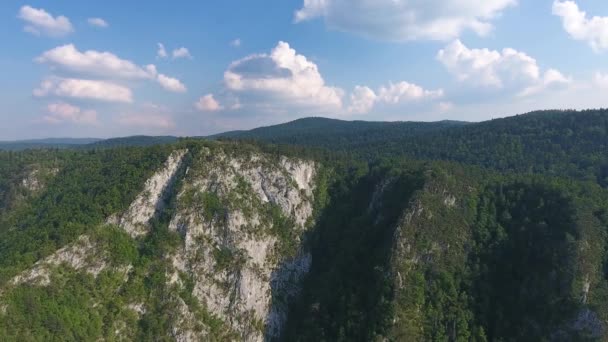 Luftaufnahme Der Berühmten Banjska Stena Fluss Drina Tara Nationalpark Serbien — Stockvideo