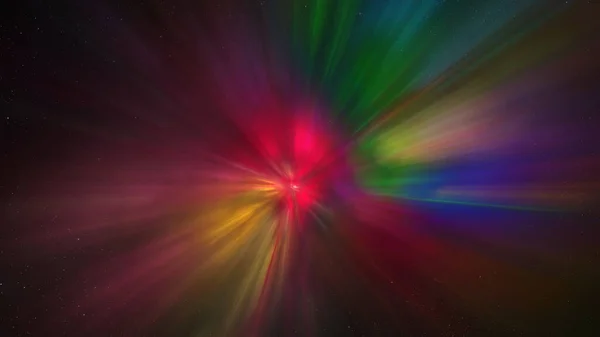 Abstract Background Bright Glow Red Multicolor Raindow Lighting Blac — Stock Photo, Image