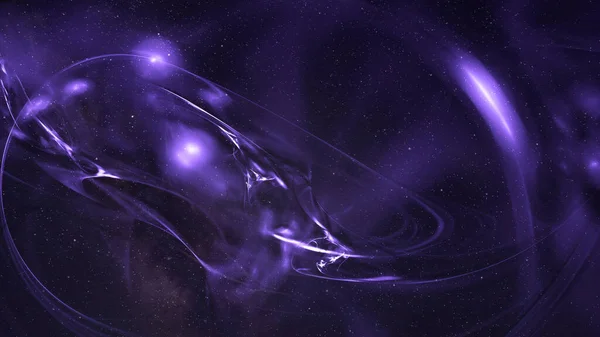 Abstrakter Hintergrund Mit Pulsierendem Glühen Violette Beleuchtung Auf Schwarz — Stockfoto