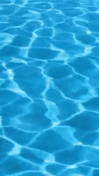Swimming Pool Ripple Turquoise Water Background Vertical Video — Αρχείο Βίντεο