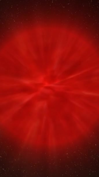 Abstrakt Röd Eld Glöd Sfär Vetenskap Bakgrund Planetstrukturen För Digital — Stockvideo