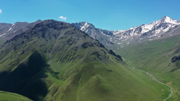 Pemandangan Panorama Musim Panas Pegunungan Kaukasus Republik Kabardino Balkaria Rusia — Stok Video