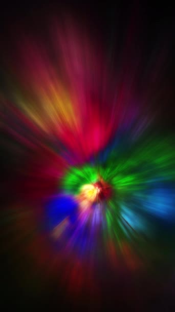 Resumo Motion Background Com Pulsante Brilho Multicolor Iluminação Arco Íris — Vídeo de Stock
