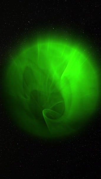 Abstrakt Grön Glöd Sfär Vetenskap Bakgrund Planetstrukturen För Digital Teknik — Stockvideo
