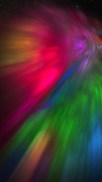 Astratto Multicolore Sfera Arcobaleno Bagliore Sfondo Della Scienza Tecnologia Digitale — Video Stock