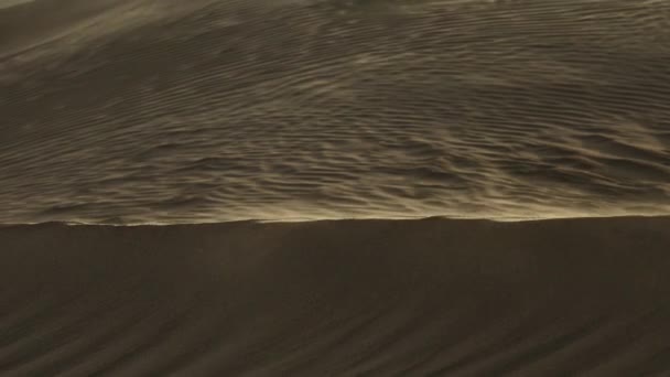 Písek Nad Skotským Písečných Dun Větru Sahary — Stock video
