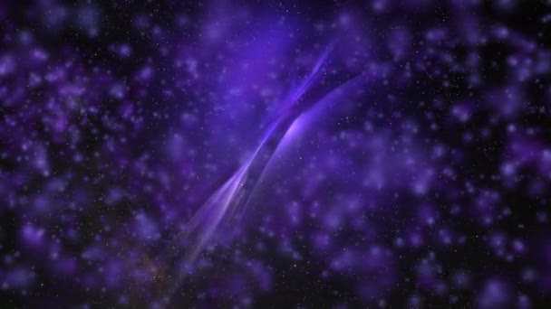 Фон Абстрактного Движения Пульсирующей Фиолетовой Подсветкой Чёрном — стоковое видео