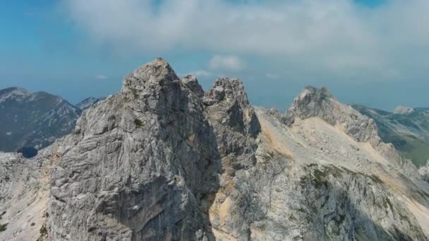 Flyger Durmitor Bergen Durmitor National Park Montenegro Vacker Antenn Bergslandskap — Stockvideo