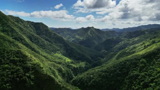 Αεροφωτογραφία Των Γραφικών Βουνών Cordillera Στην Επαρχία Ifugao Νήσος Luzon — Αρχείο Βίντεο