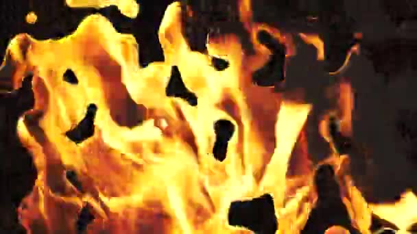Abstrakcyjne Tło Płynnego Metalu Pękniętej Glebie Odbiciem Płomienia Ognia Tło — Wideo stockowe