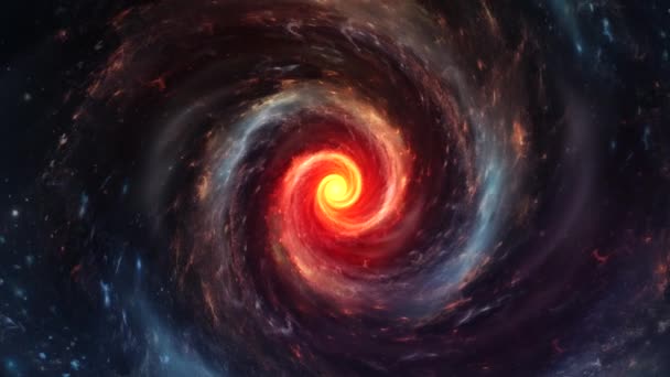 Spiral Galaxy Space Rotating Nebula Space Animation — Stock Video