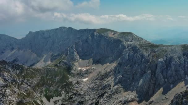 Létání Horách Durmitoru Národní Park Durmitor Černé Hoře Krásná Letecká — Stock video