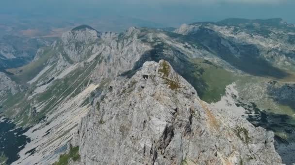 Létání Horách Durmitoru Národní Park Durmitor Černé Hoře Krásná Letecká — Stock video