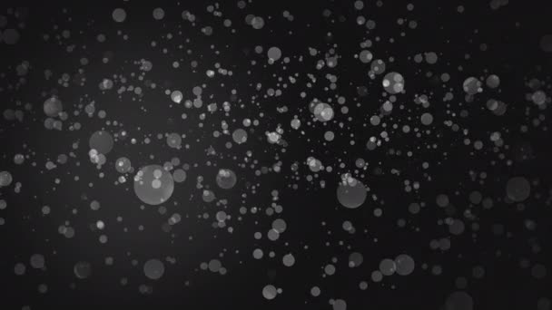 Блестящие Серые Медленные Частицы Абстрактный Cgi Анимационный Фон — стоковое видео